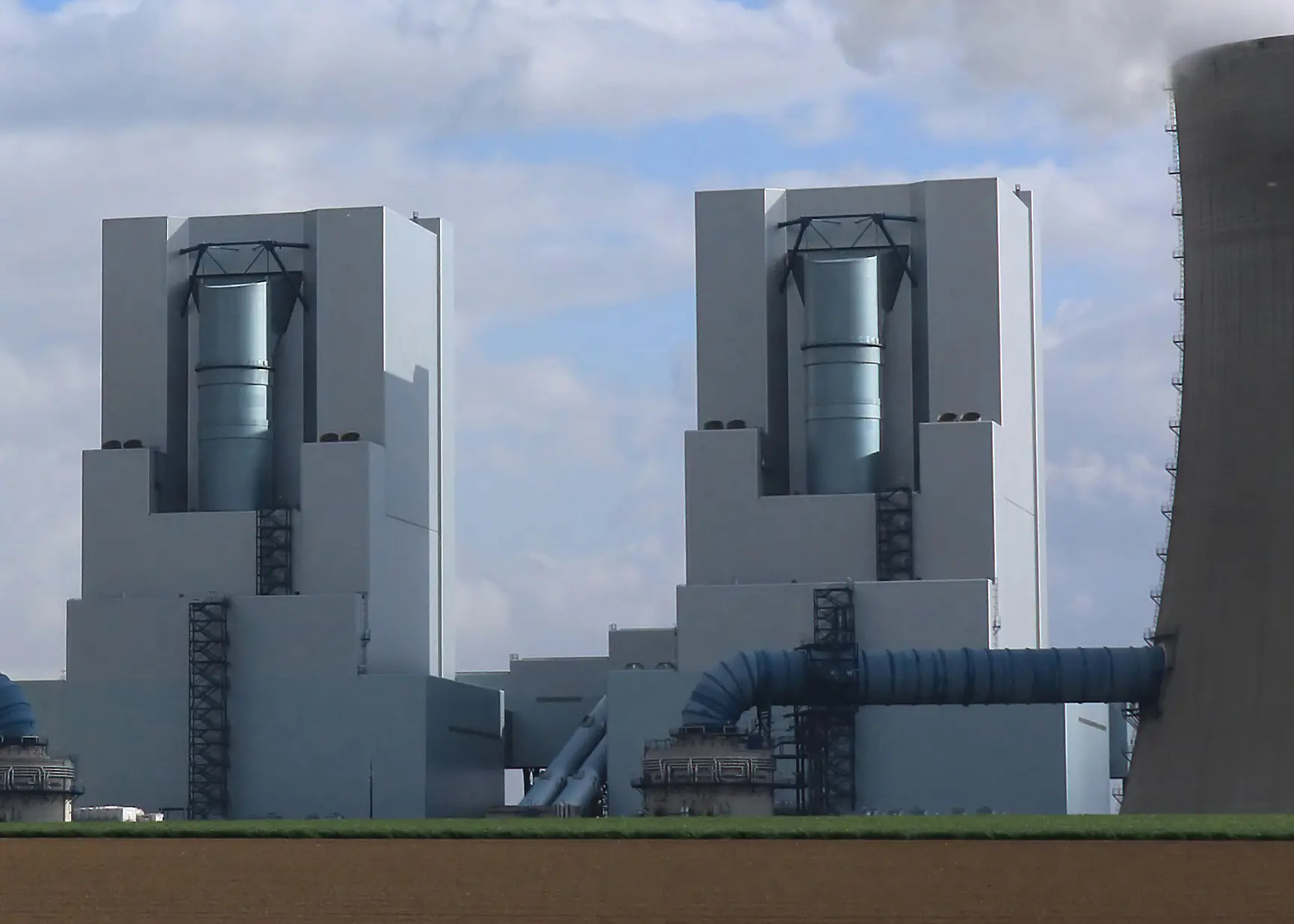 Safety relief valves safeguard the coal power station's operations, ensuring pressure control and preventing potential system failures.