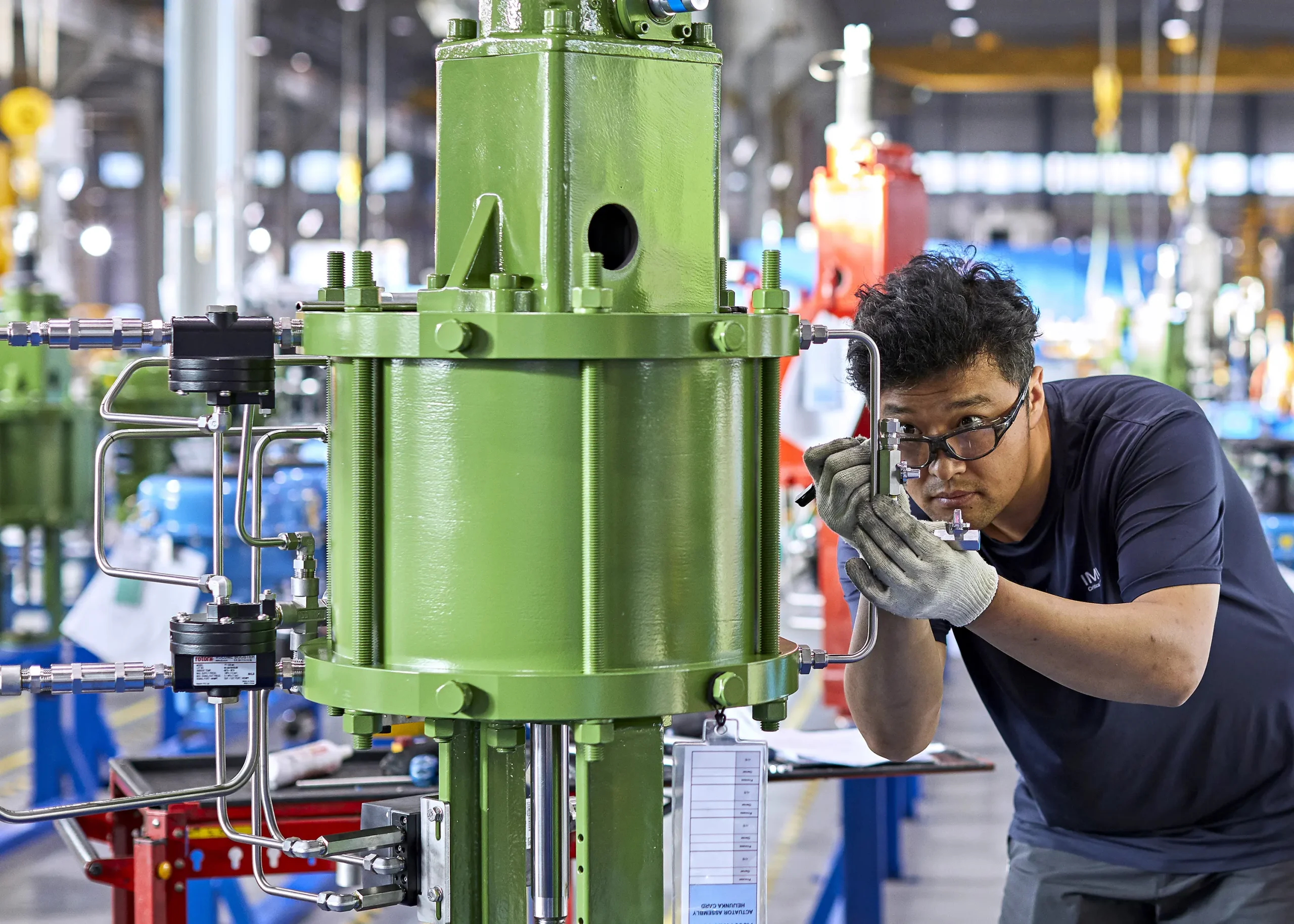 An actuator converts energy into motion and is used to control or move mechanical systems. It can be electric, hydraulic, or pneumatic.