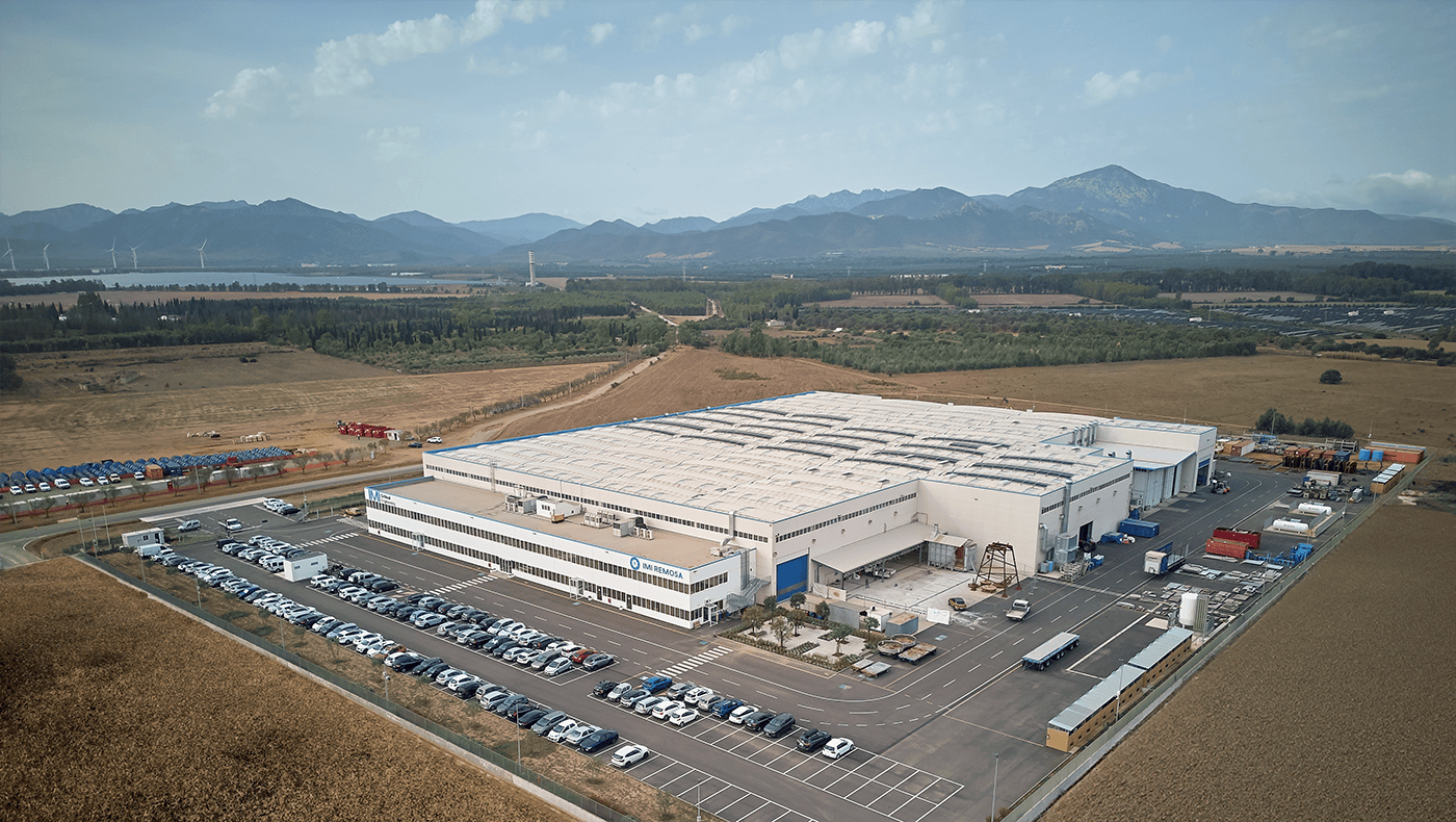 IMI Remosa and IMI VIVO site in Sardinia from a drone