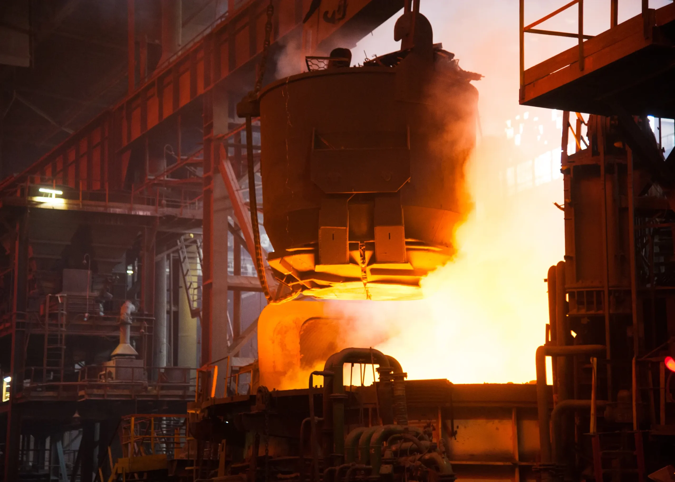 A reliable gate valve, enabling smooth and secure shut-off in iron and steel processing, safeguarding against leaks and ensuring operational safety.
