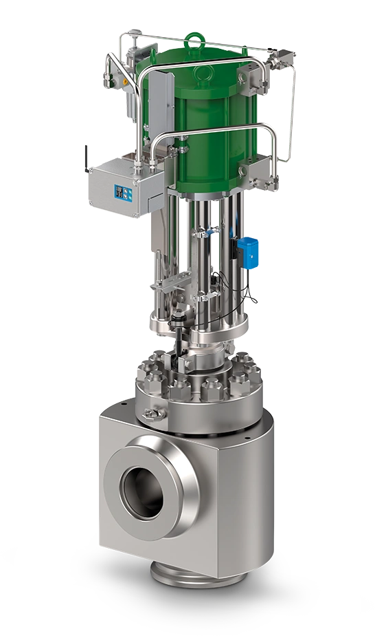 IMI STI SHP positioner precisely controls the stroke of an IMI control valve for optimal flow control. This smart positioner communicates valve diagnostics for proactive maintenance.