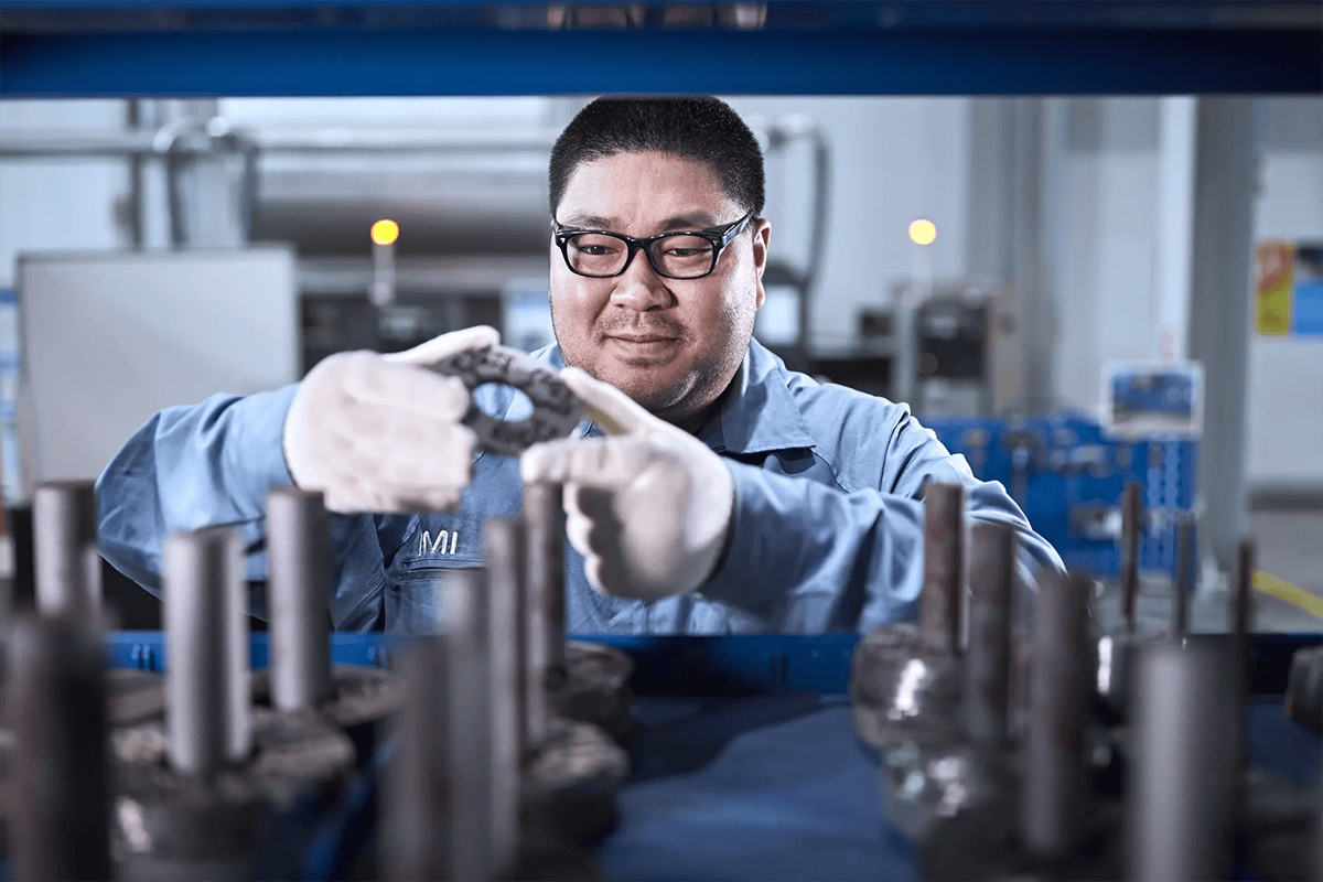 IMI engineer building valve trim stack