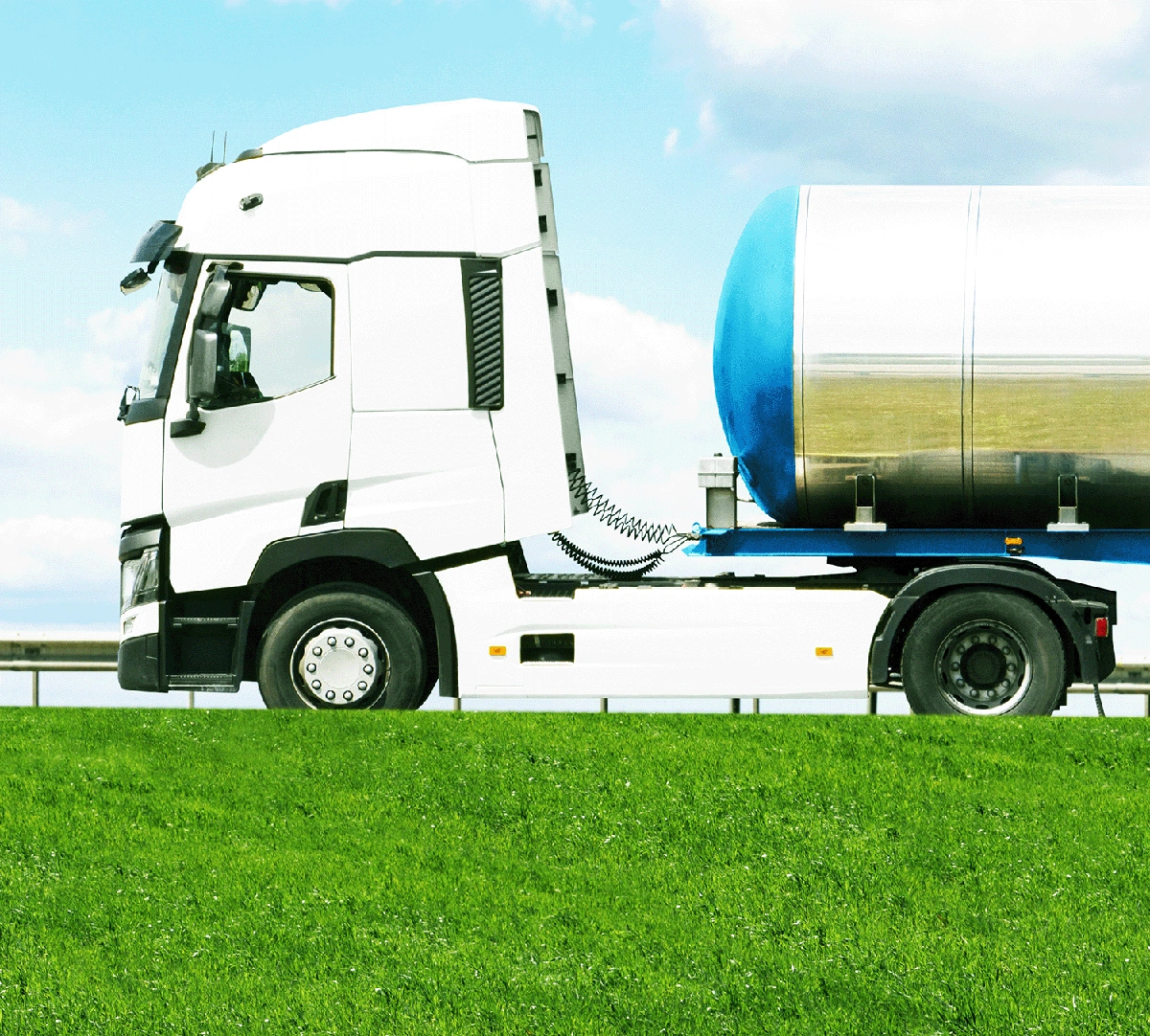 Hydrogen powered HGV showcasing the potential of hydrogen as an alternative fuel for large vehicles.