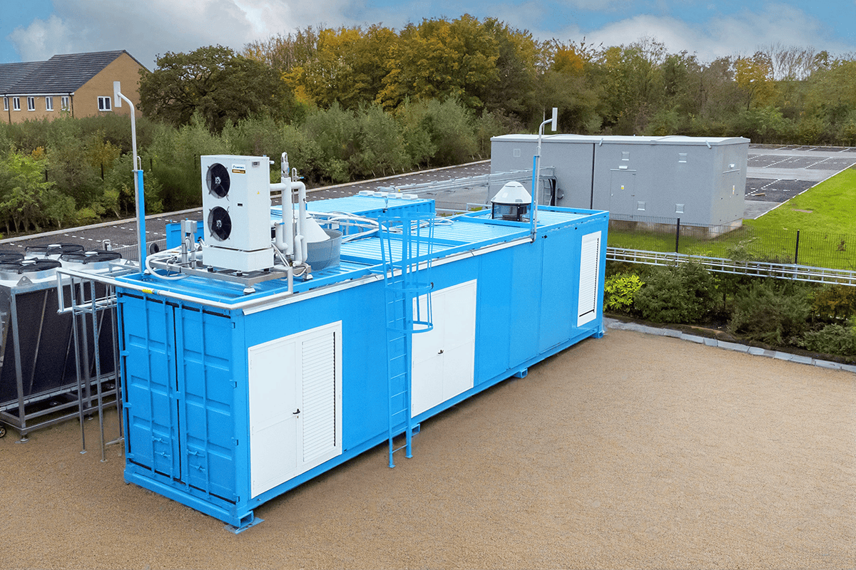Image of PEM electrolyser on site