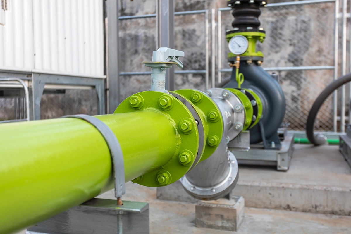 Gas pipeline using hydrogen blending