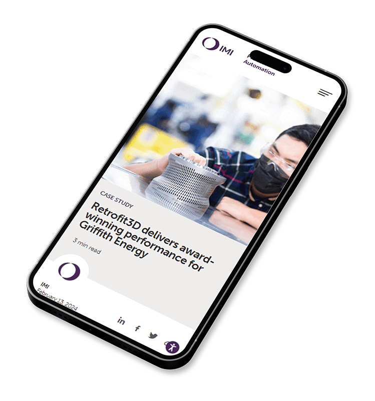 Example of Retrofit3D article on mobile phone