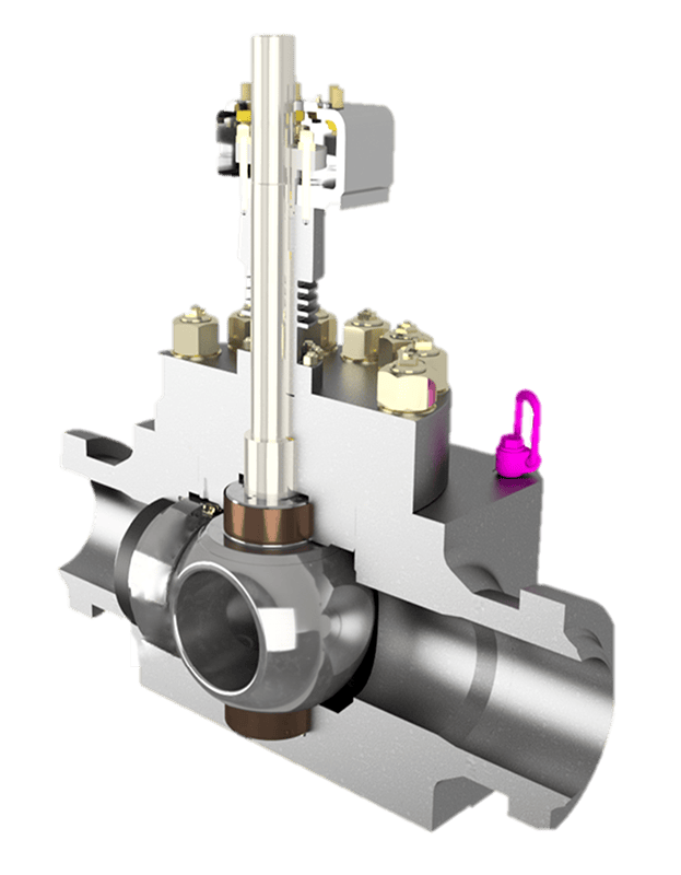 Discover the O-Rex™ valve’s advanced design in this cut-through image, showcasing its durability and efficiency for critical applications in severe environments
