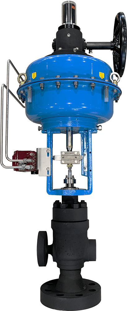Customisable general service control valve with actuation.