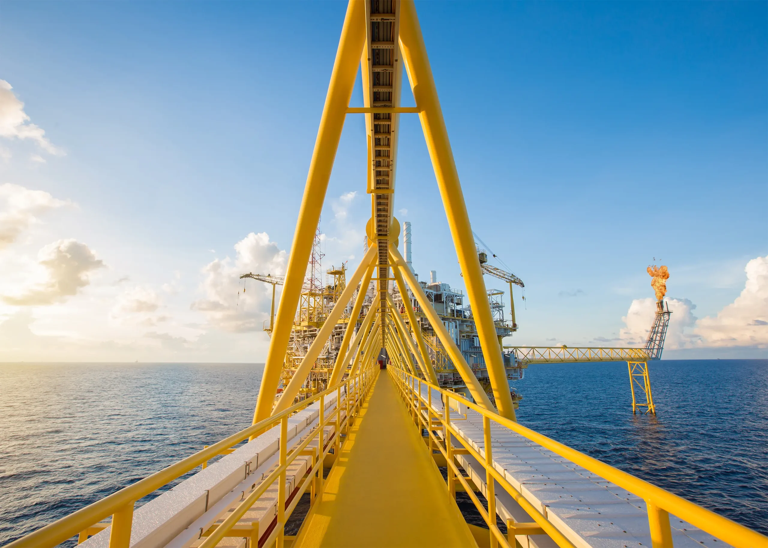Offshore processing system utilizing versatile ball valves, optimizing flow management for efficient oil and gas extraction